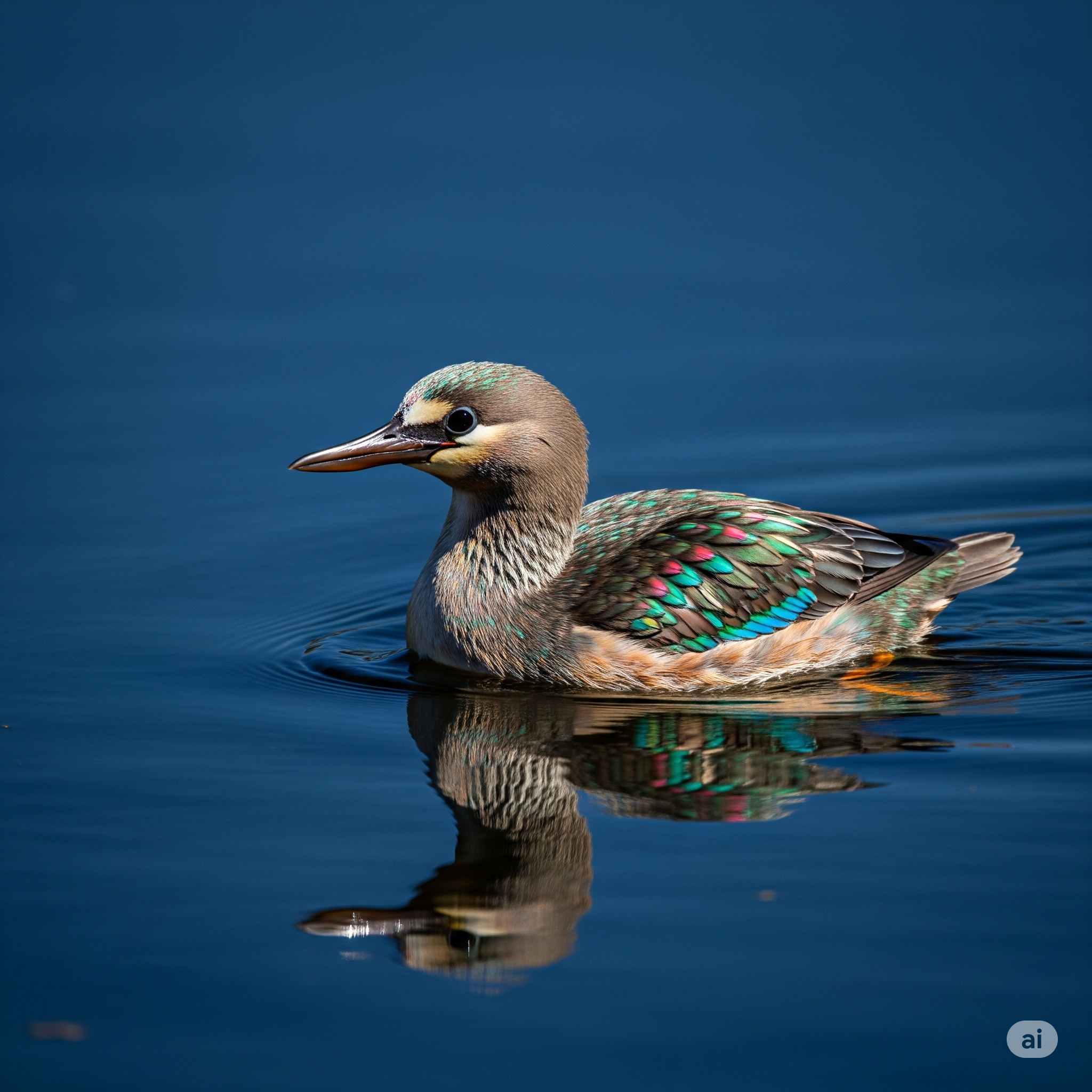 Irridiscent duck by Gemini